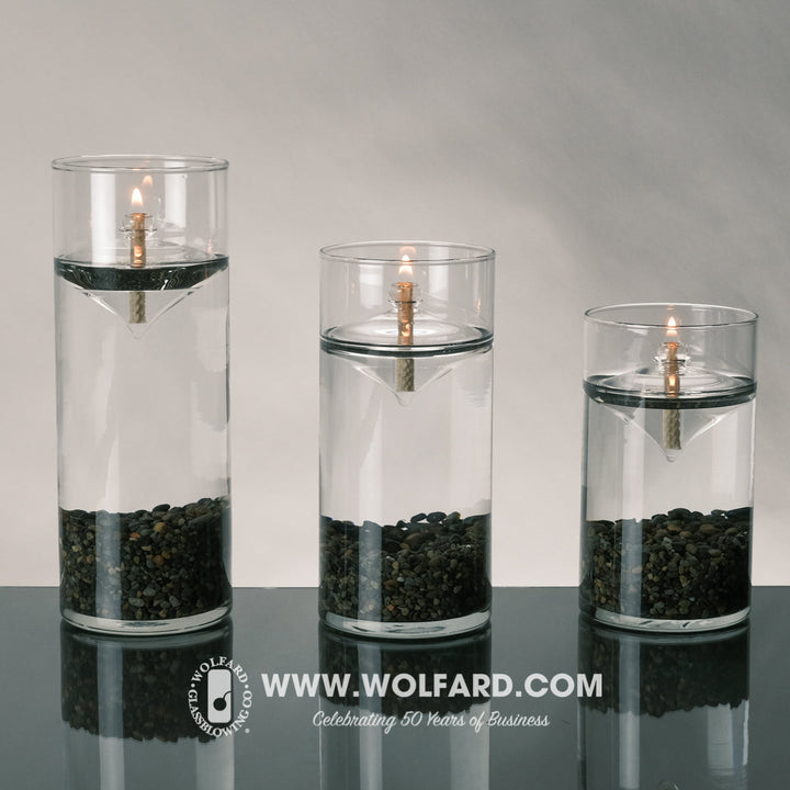 Trio - Wolfard Floater Oil Lamp - Wolfard Glassblowing Co.