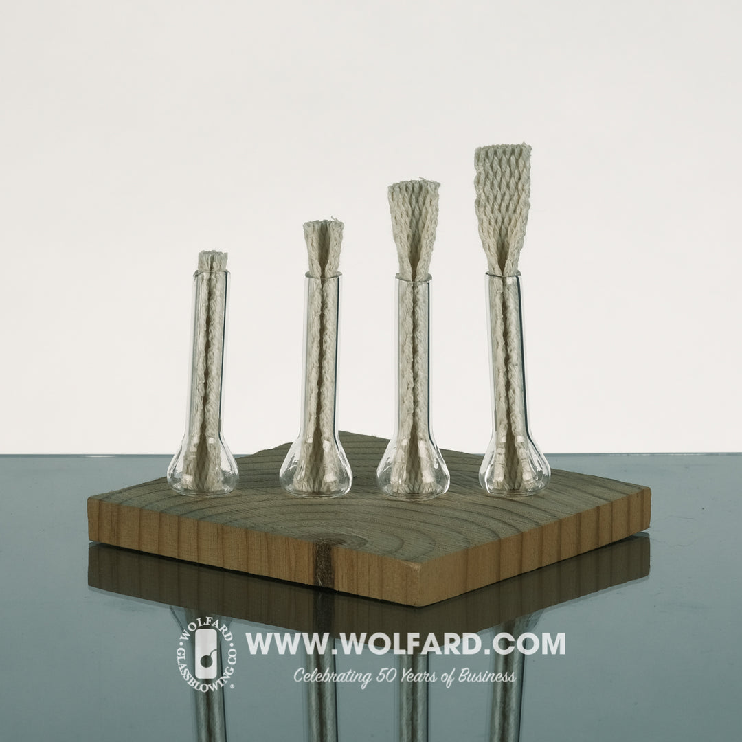 Wolfard Oil Lamp Wick Holder Packets - Wolfard Glassblowing Co.