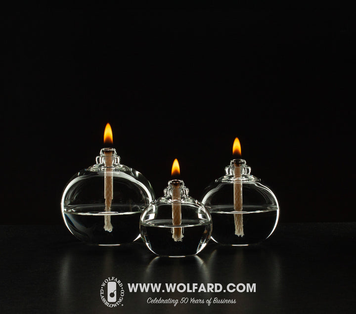 Wolfard Flower Bulb Oil Lamps - Wolfard Glassblowing Co.