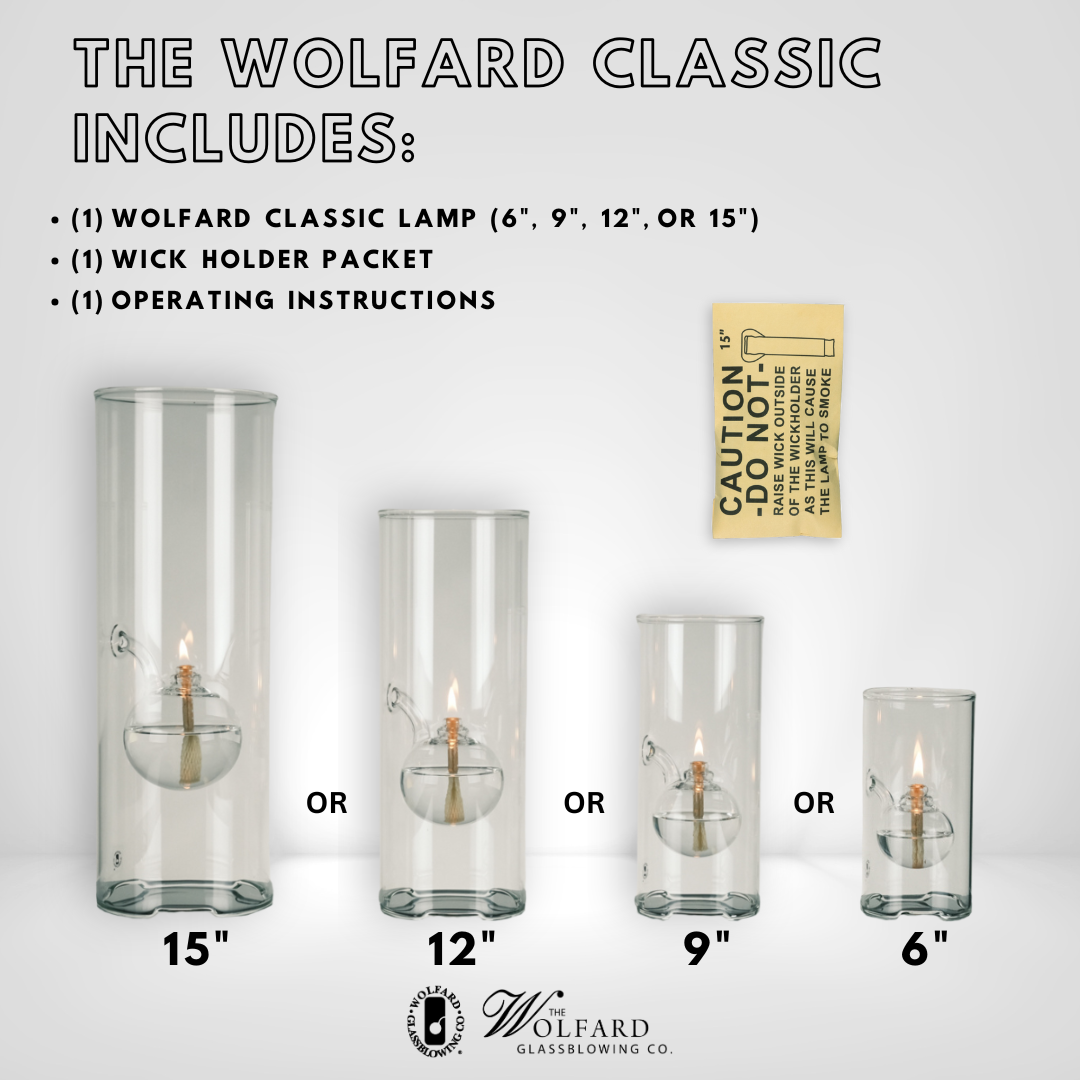 Wolfard Classic Oil Lamp – Wolfard Glassblowing Co. Wolfard Classic Oil Lamp – Wolfard Glassblowing Co.