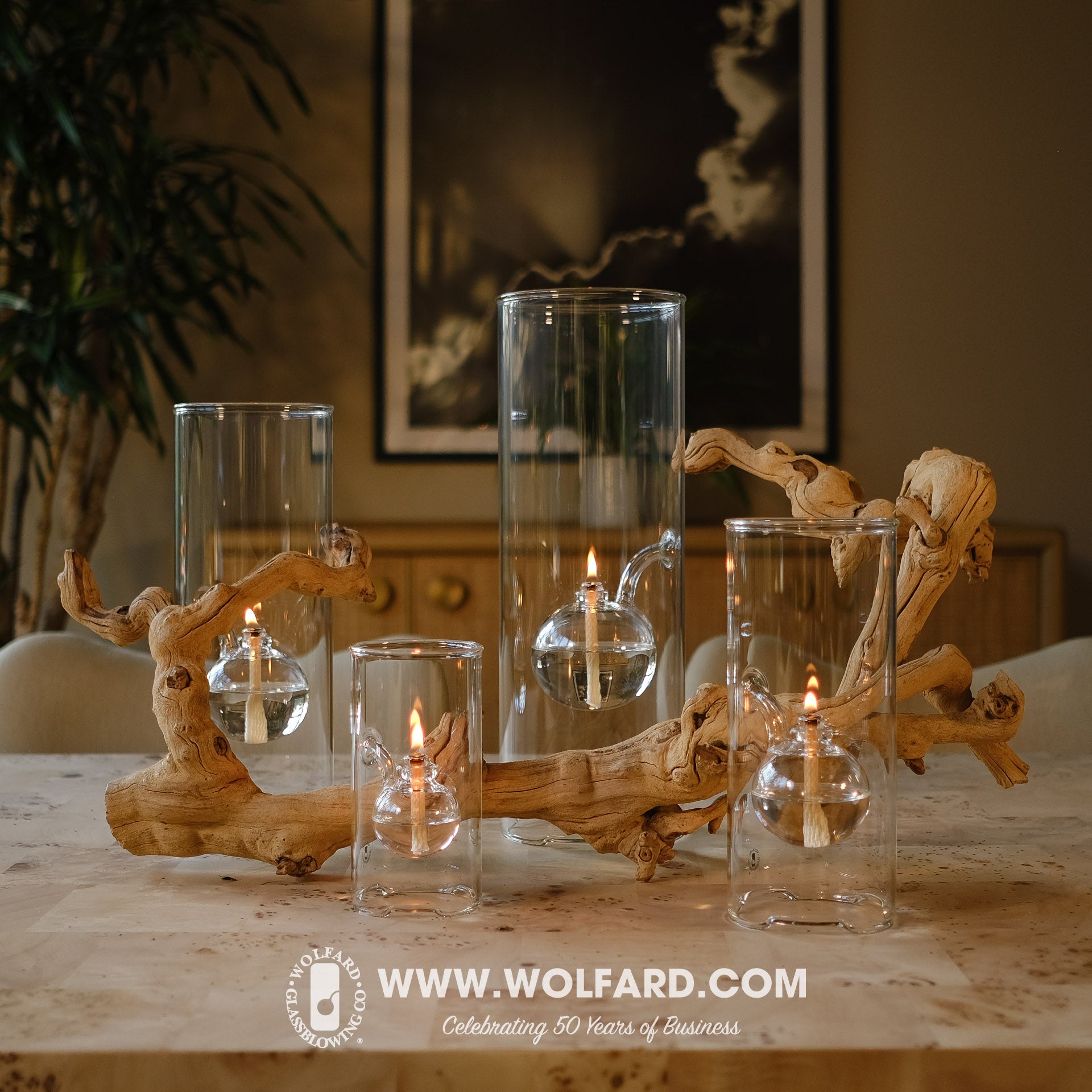 Wolfard Classic Oil Lamp – Wolfard Glassblowing Co.