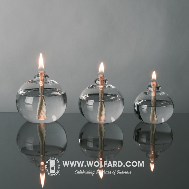 Wolfard Flower Bulb Oil Lamps - Wolfard Glassblowing Co.