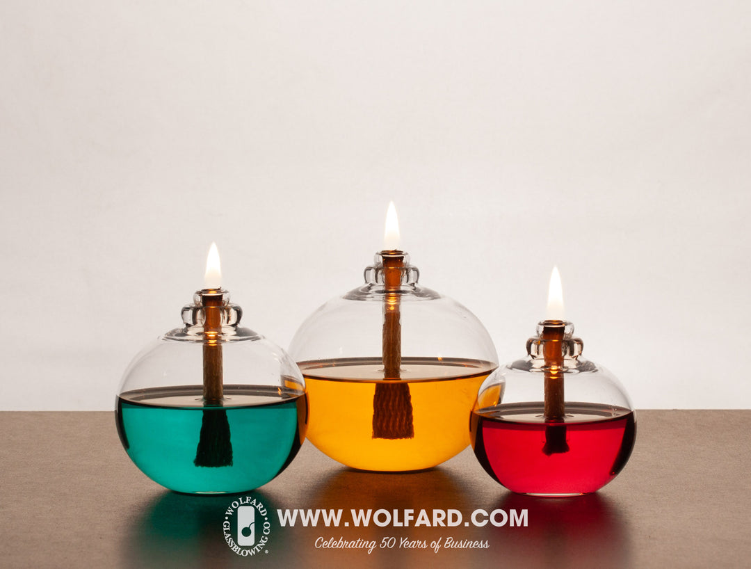 Wolfard Flower Bulb Oil Lamps - Wolfard Glassblowing Co.